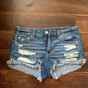 American EgLe Denim Boyfriend Shorts